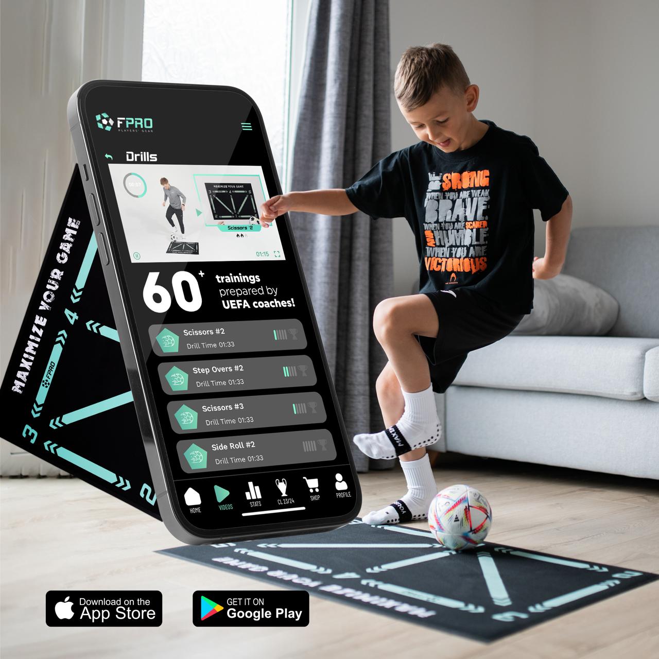 FPRO™ Kids Playmaker Football Training App: Train With Professional Coaches